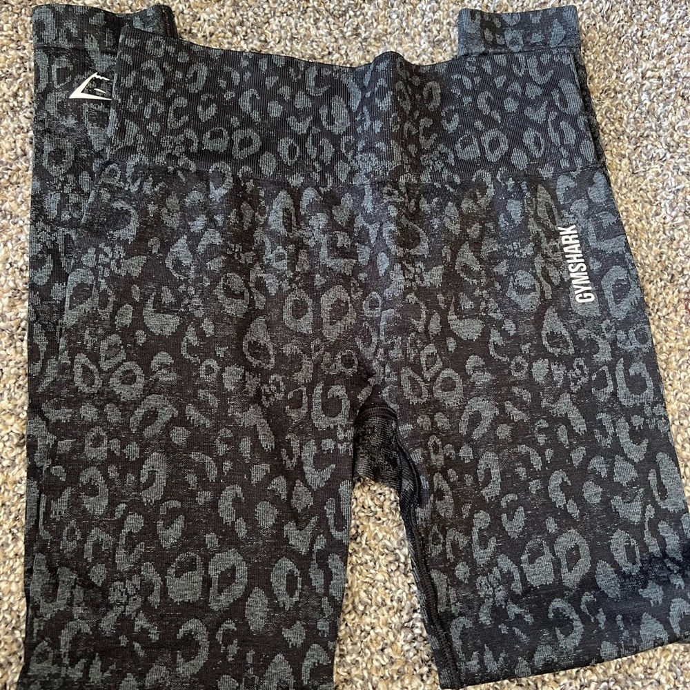 Gym shark black cheetah leggings! Never been worn without tags .